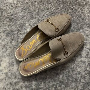 Sam Edelman Metallic Gold Mules